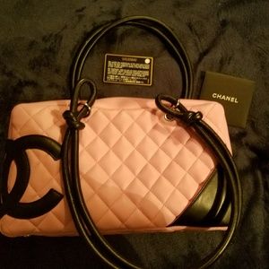 Pink Chanel Logo Purse